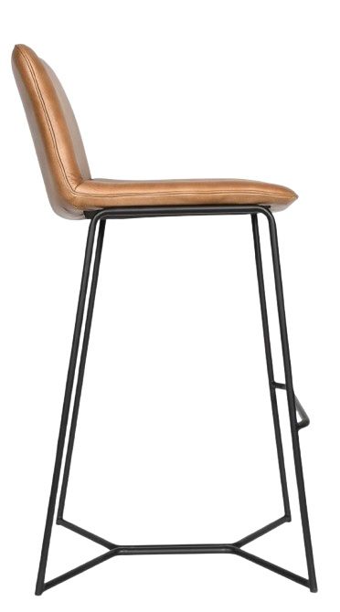 Home Trends & Design Essex Morgan Black/Handwashed Taupe Bar Stool-3