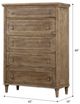 Emerald Home Interlude Sandstone Buff 5-Drawer Chest-2