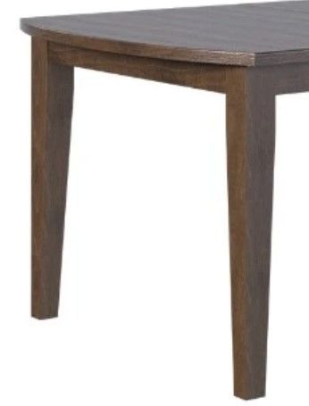 Country View Woodworking Customizable Bakersfield Cherry Top 48" Dining Table with 2-Leaves and Brown Maple Base-1