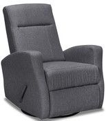 Mazin Furniture Gage Dark Gray Glider Recliner Chair