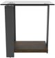 Riverside Furniture Cortland Tempered Chairside Table with Saddle Oak Base-2