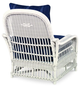 Century® Thomas O'Brien Outdoor Mainland Wicker Chalk White Lounge Chair-1