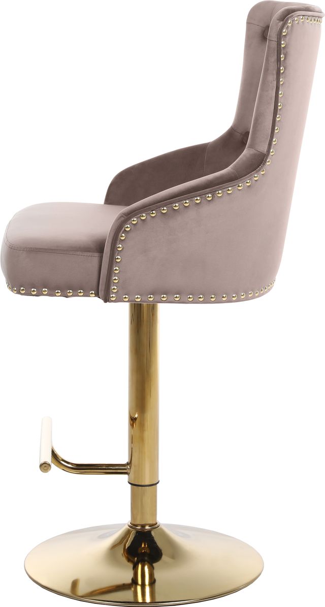 Meridian Furniture Claude Pink Velvet Adjustable Stool-2