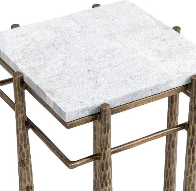 Classic Home Jasmine Moonstone White End Table-4