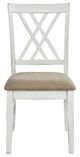 Homelegance® Brunson Khaki/White Dining Side Chair-2
