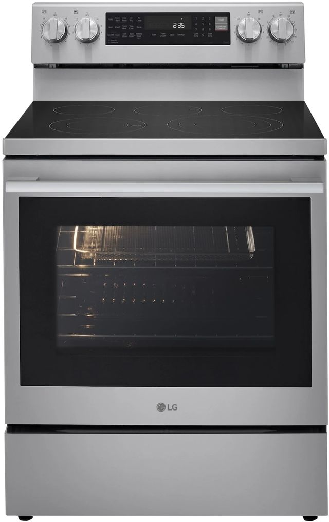 LG 30" PrintProof™ Stainless Steel Freestanding Electric Range with ProBake Convection®-0