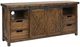 Flexsteel® Carpenter Black/Rustic Brown Entertainment Base-0