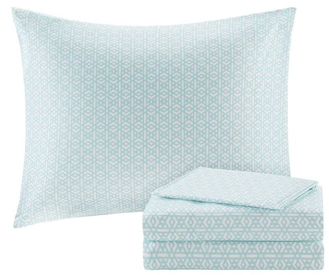Olliix by Intelligent Design Gemma Blue Twin Comforter and Sheet Set-3