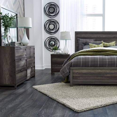 Liberty Furniture Tanners Creek 4-Piece Greystone Panel Bedroom Set-0
