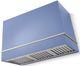 AGA Loge 48" Carnaby Blue Wall Mounted Range Hood with Polished Brass Trim-0