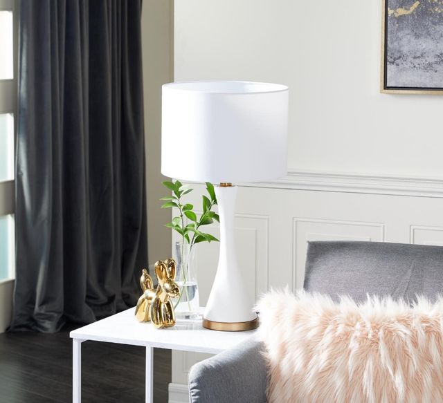 Deco Marche White Ceramic Table Lamp-3