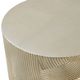 Uttermost® Cassandra Gold Leaf Drum Accent Table-3