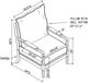 Coaster® Blanchett Beige/Black Upholstered Bobbin Accent Chair-2