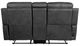 Homelegance® Kellen Smoky Gray Power Double Reclining Loveseat with Console-3
