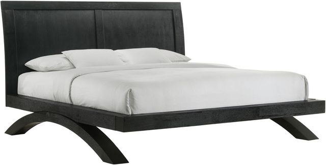 Elements International Allan Black King Platform Bed-0