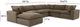 TOV Furniture Cali 7-Piece Chocolate Brown Modular Sectional and Large Chaise-2