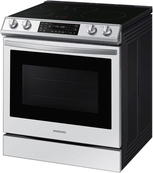 Samsung 30" White Glass Slide In Induction Range-3