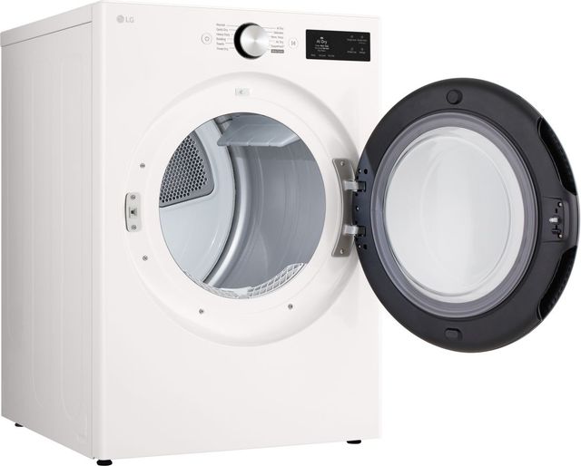 LG 7.4 Cu. Ft. Alpine White Smart Front Load Electric Dryer withTurboSteam®, AI Sensor Dry, and Hybrid Electronic Controls-2