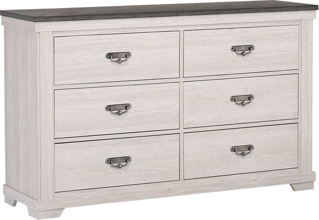 Crown Mark Leighton Gray/White Dresser-0