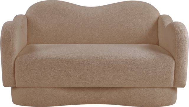 Meridian Furniture Bloom Beige Teddy Fabric Loveseat-1