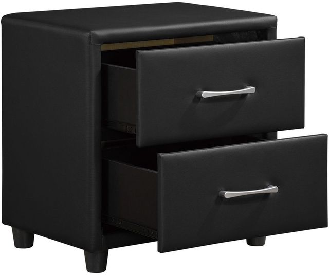 Homelegance® Lorenzi Black Nightstand-3