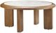 Crestview Collection Palatino White Cocktail Table with Brown Base-0