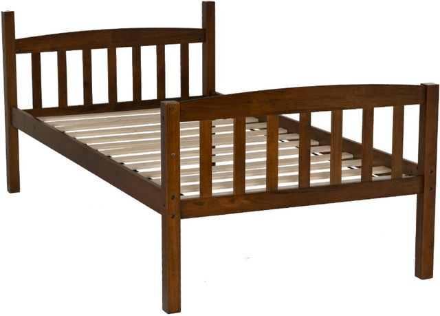 Linon Parker Oak Twin Over Twin Bunk Bed-2