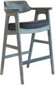 Nest Home Collections Wagner Distressed Blue Bar Chair-0