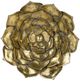 A & B Home Gold Succulent Glamorous Wall Plaque-0