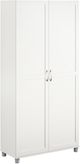 Ameriwood Home Lory Framed 36" White Utility Cabinet-1