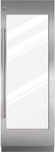 Sub-Zero® 30" Integrated Stainless Steel Wine Storage Door Panel with Pro Handle and Lock-0