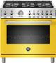 Bertazzoni Professional Series 36" Yellow Pro Style Gas Range-0