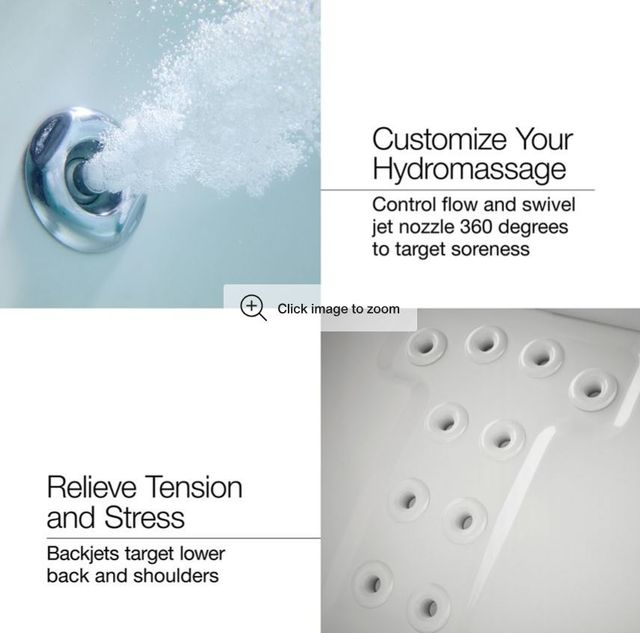 KOHLER® Devonshire® White 60" x 32" Alcove Heated Whirlpool Bath - Left Drain-1