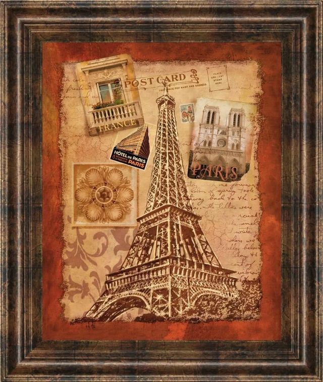 Classy Art Memories of Paris by Conrad Knutsen Wall Art-0