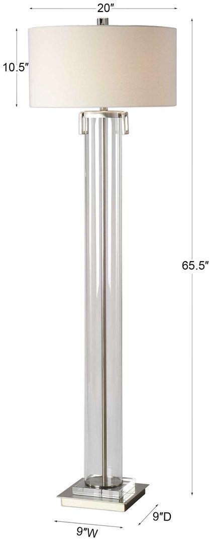 Uttermost Monette Clear l Floor Lamp-1