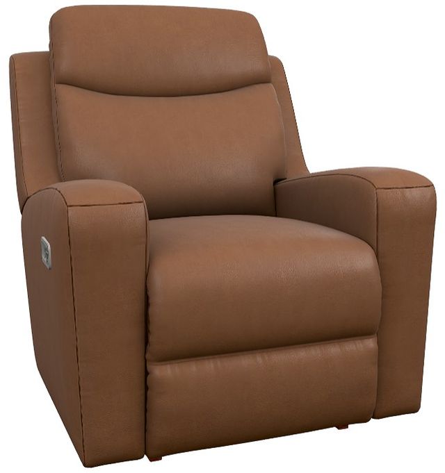 La-Z-Boy® Emmons Oak Leather Power Rocking Recliner with Headrest-0