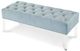 New Classic® Home Furnishings Vivian Light Blue Velvet Bench-0