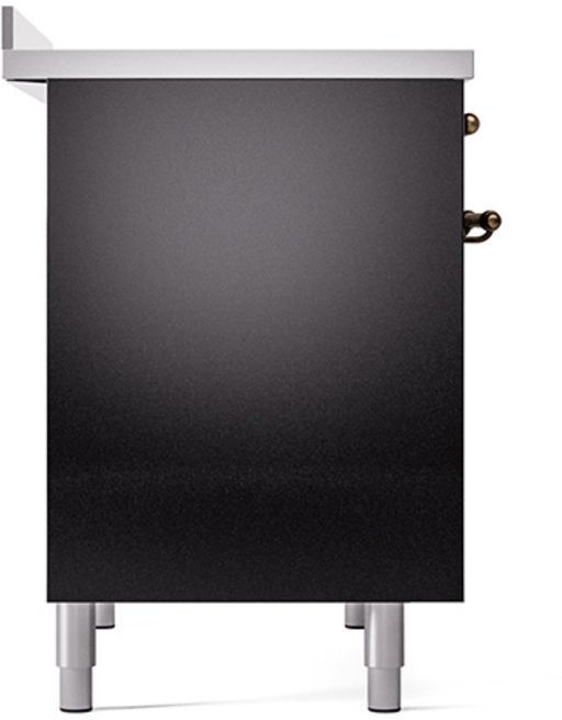 Ilve® Nostalgie II Series 40" Glossy Black Pro Style Induction Range-3