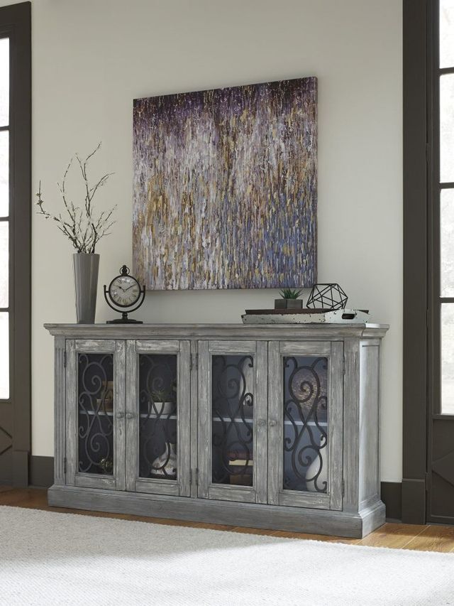 Signature Design by Ashley® Mirimyn Antique Gray Door Accent Cabinet-2