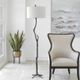 Uttermost® Spruce Black Floor Lamp-1