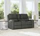 Flexsteel® Linden Charcoal Power Reclining Loveseat with Console, Power Headrests and Lumbar-1