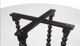Bassett Mirror Susanna Glass Top Dining Table with Antique Black Base-1