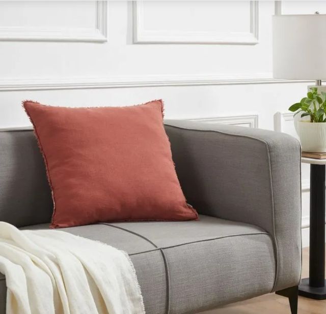 Renwil® Roselyn Terracotta 22''x22'' Decorative Pillow-3