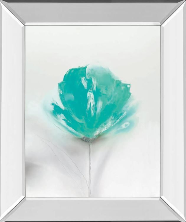 Classy Art Aqua Sorbet 1 by Jane Prior Mirror Framed Wall Art-0