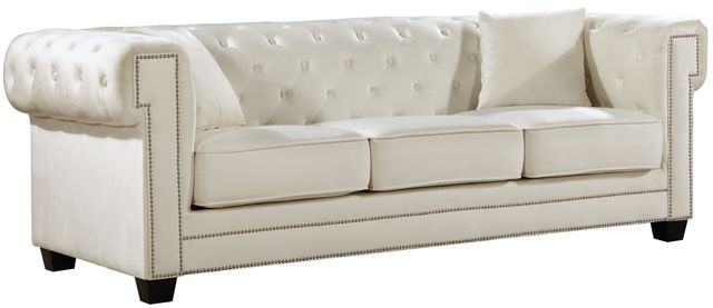 Meridian Furniture Bowery Cream Upholstered Sofa-0