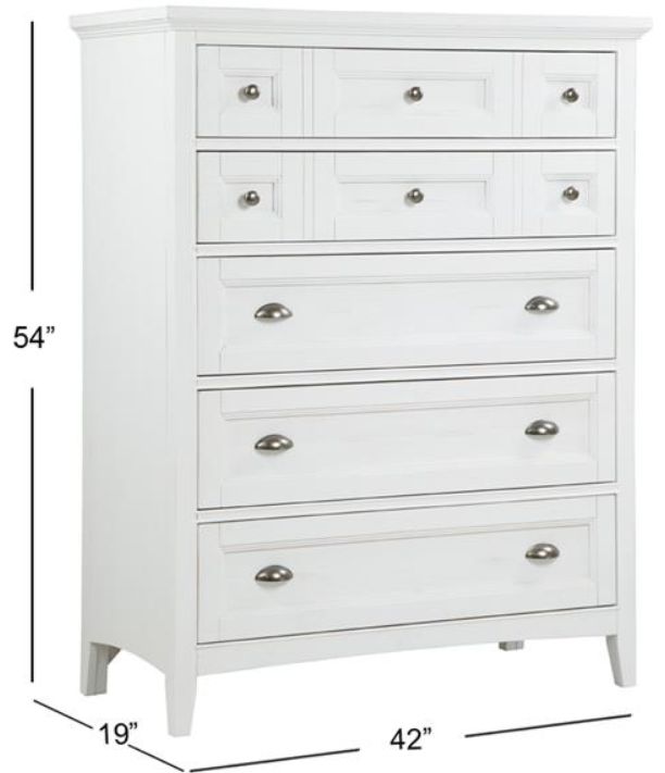 Magnussen Home® Heron Cove Chalk White Drawer Chest-2