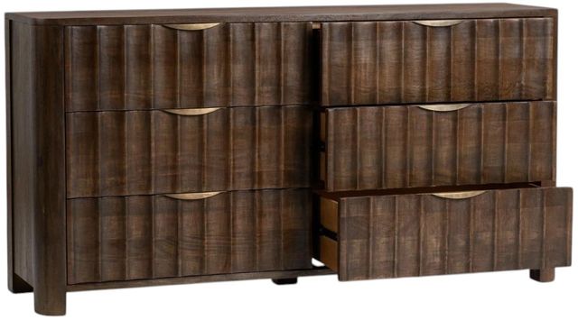 Classic Home Baylee Cocoa Brown 6-Drawer Dresser-2
