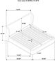 Coaster® Blaire Black Queen Upholstered Platform Panel Bed-2