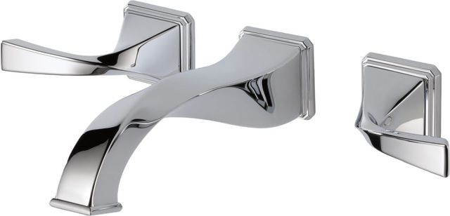 Brizo Virage® Polished Chrome 9" 2-Handle Wall Mount Lavatory Faucet-0