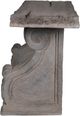A & B Home Gray Scroll Motif Console Table-2